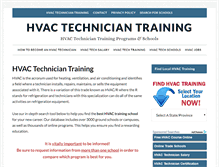 Tablet Screenshot of hvac-technician-training.com